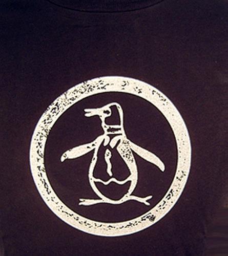 Original Penguin Distressed Circle Logo T-Shirt Bk